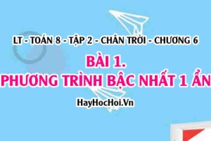 Phương trình bậc nhất một ẩn và cách giải? Toán 8 chân trời tập 2 chương 6 bài 1